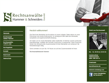 Tablet Screenshot of kanzleihammer.de